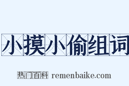 小摸小偷组词是什么意思的图片